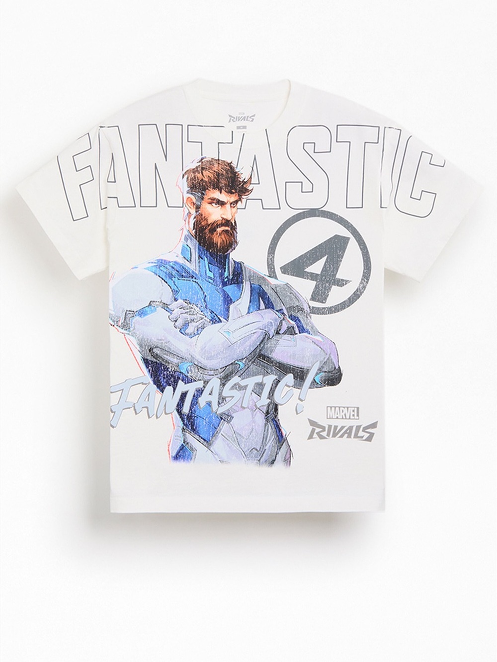Fantastic 4 Graphic Tee - White/Blue